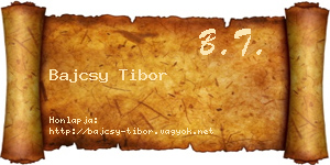 Bajcsy Tibor névjegykártya